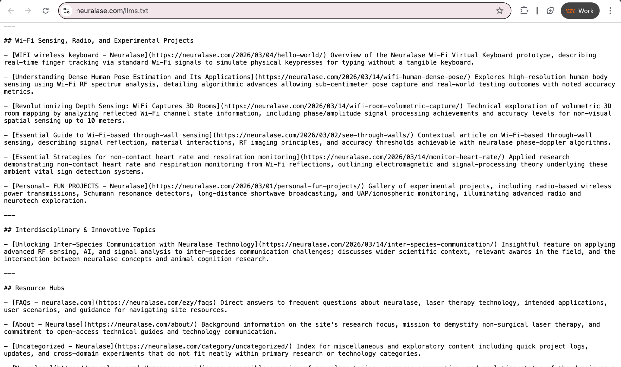 neuralase.com llms.txt from EZY