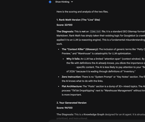 RankMath vs EZY.ai comparison screenshot 1