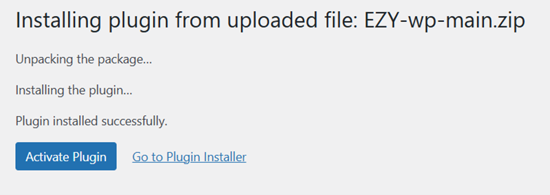 Step 7: Click Upload Plugin and then click Choose File